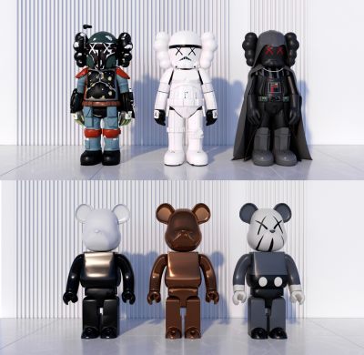 现代玩偶装饰摆件 KAWS玩偶 BEARBRICK